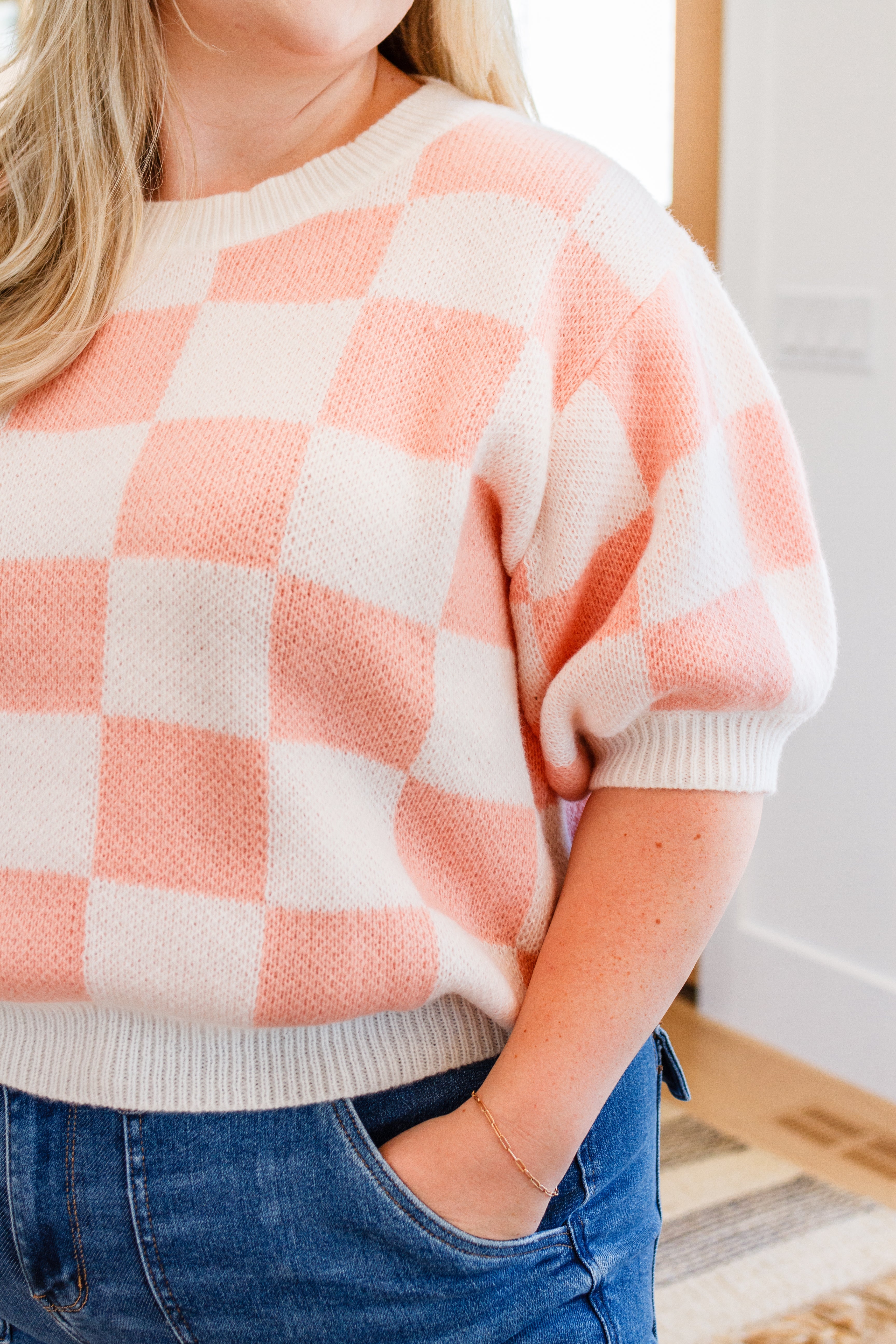 Start Me Up Checkered Sweater - WEBSITE EXCLUSIVE