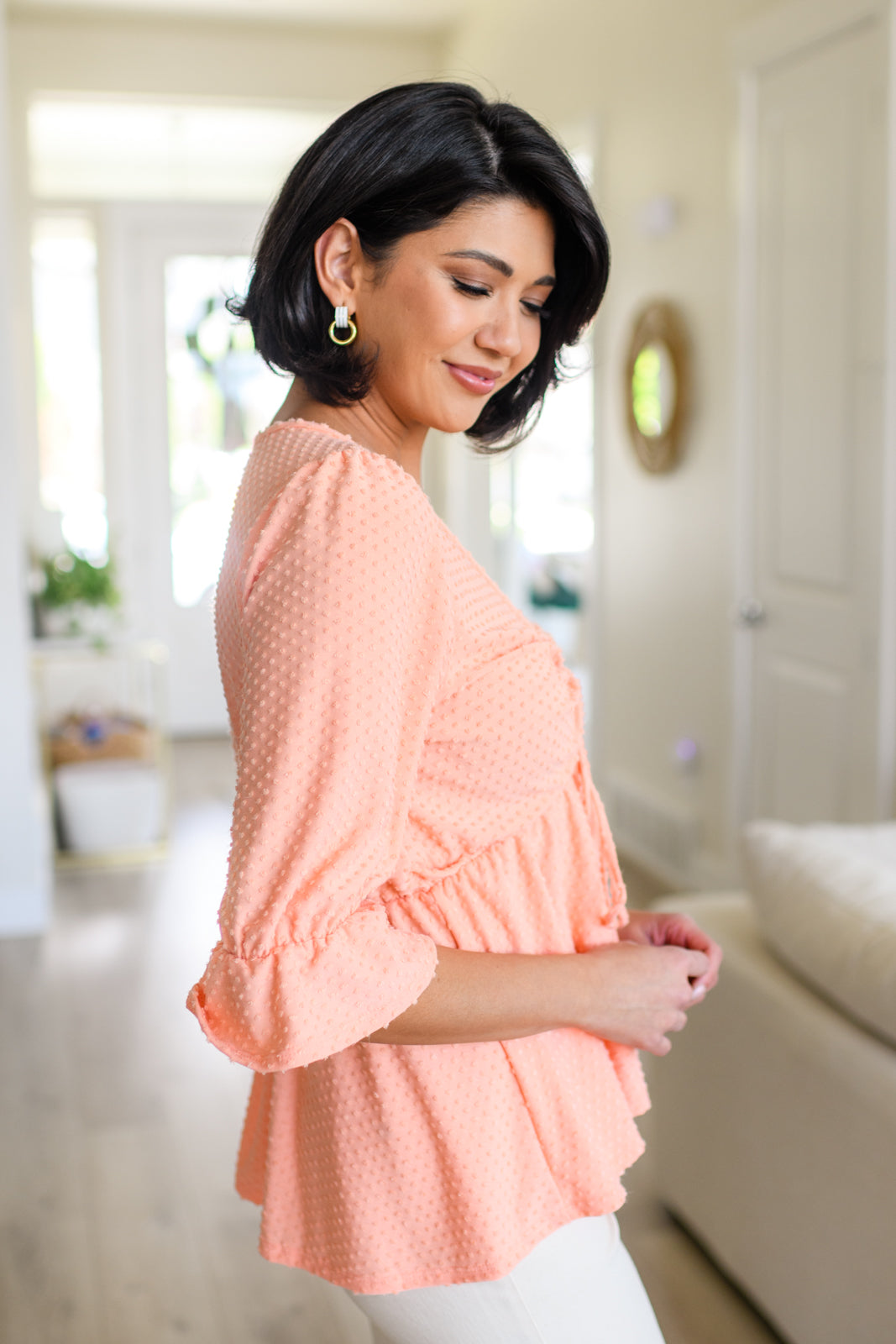 Sweet Sherbet Swiss Dot Top - WEBSITE EXCLUSIVE