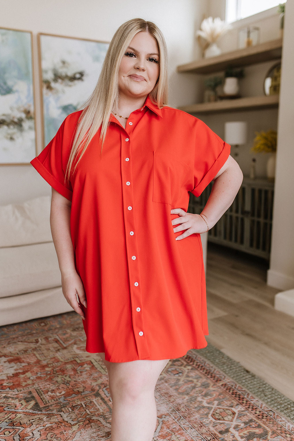 Tell Me About It Shirt Dress - WEBSITE EXCLUSIVE