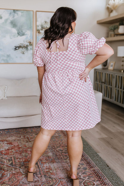 The Moment Checkered Babydoll Dress - WEBSITE EXCLUSIVE