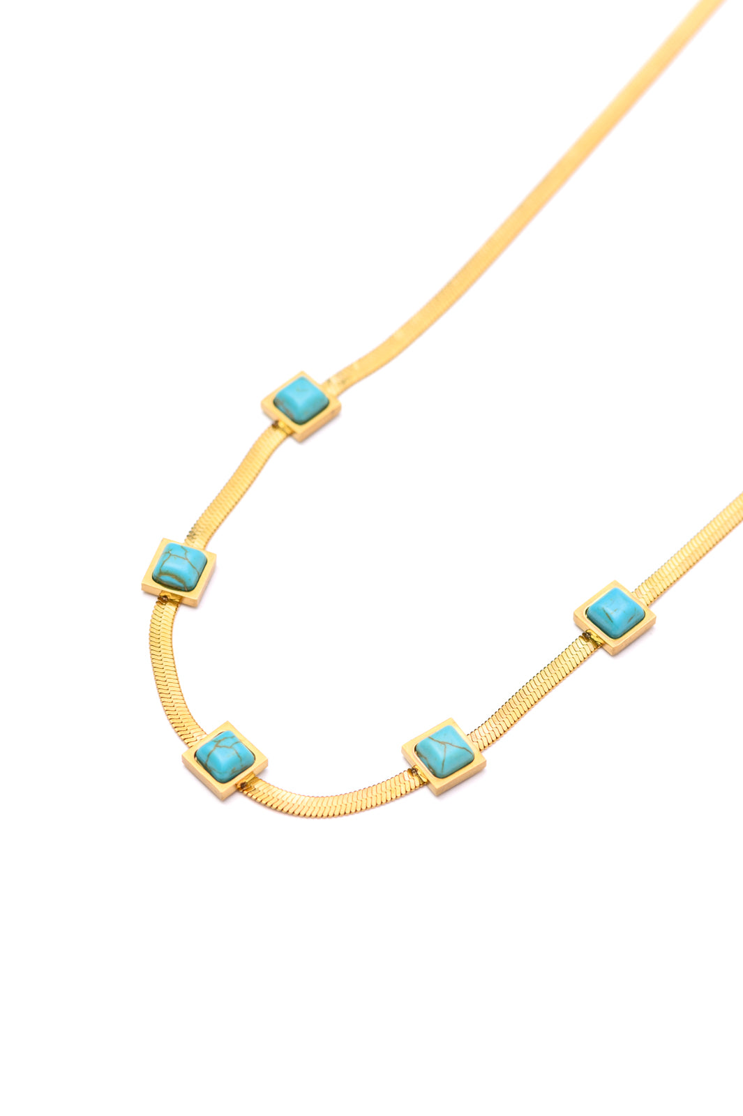 Turquoise Squares Necklace - WEBSITE EXCLUSIVE