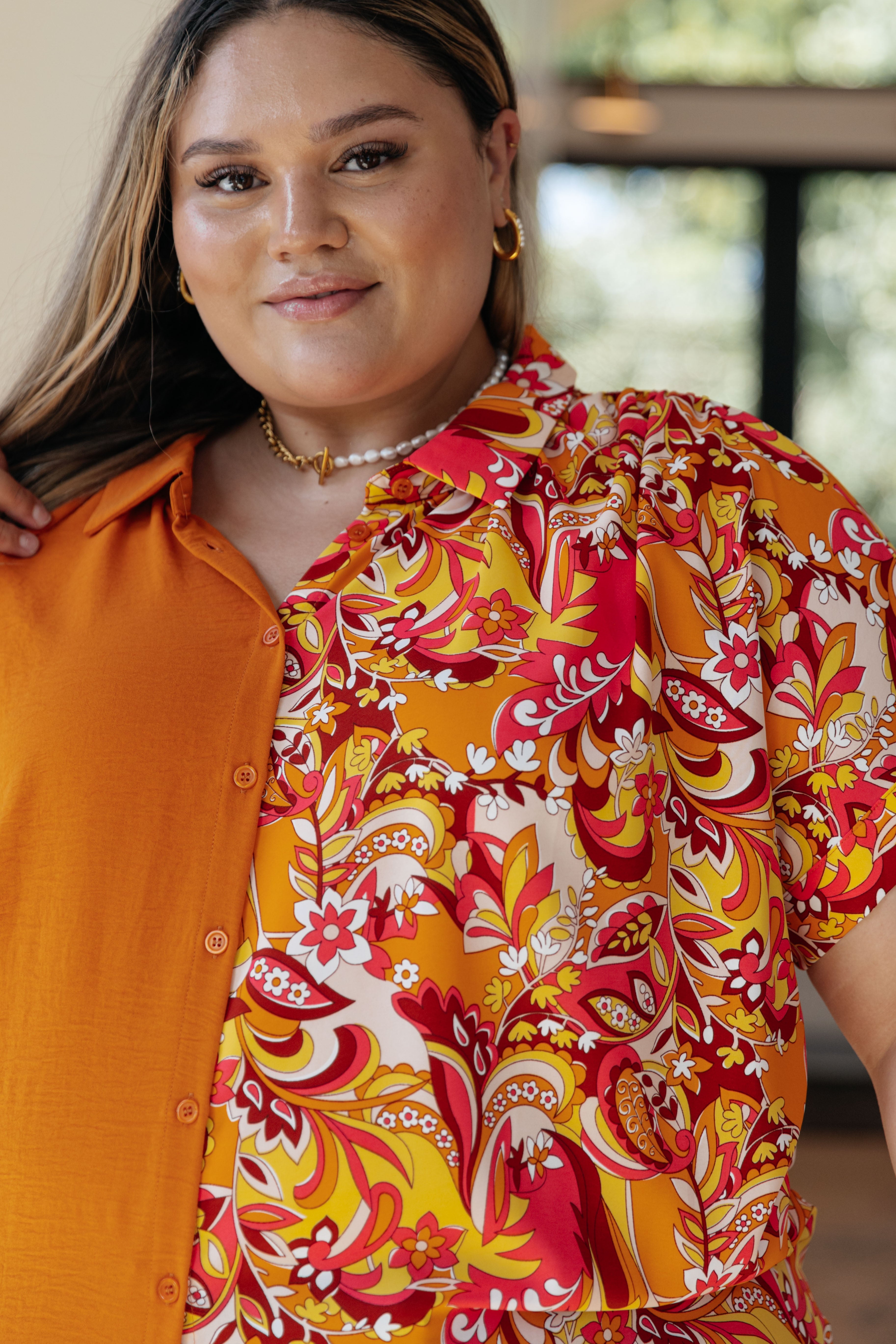 Two Sides To The Story Blouse - WEBSITE EXCLUSIVE