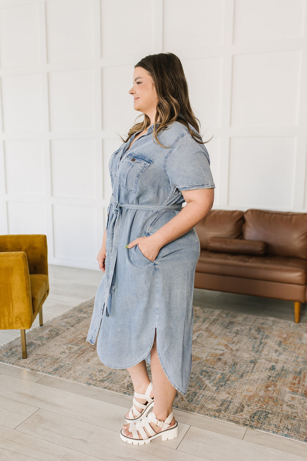 Wait For It Denim Shirtdress - Website Exclusive
