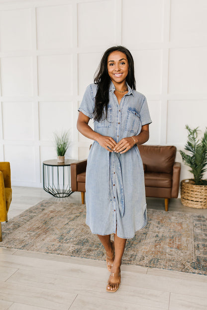 Wait For It Denim Shirtdress - Website Exclusive