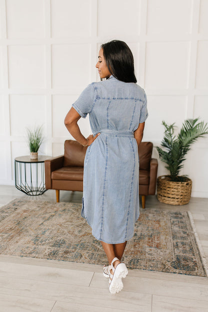 Wait For It Denim Shirtdress - Website Exclusive
