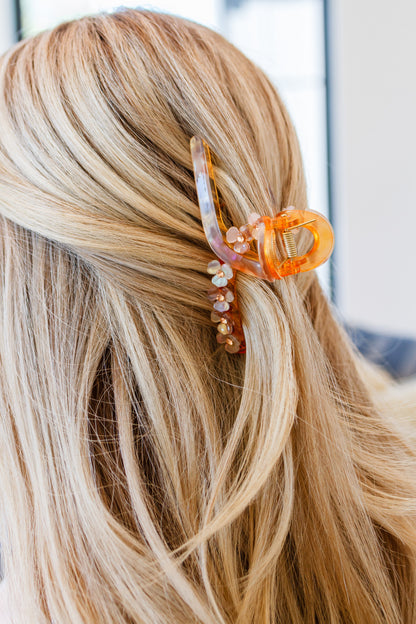 Watercolor Floral Claw Clip - WEBSITE EXCLUSIVE