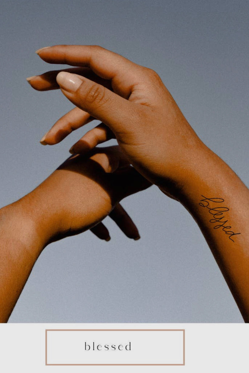 Words For A Season Temporary Tattoo - WEBSITE EXCLUSIVE