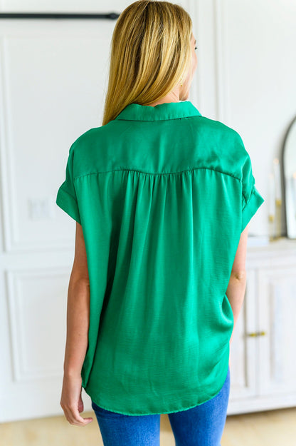 Working On Me Top in Kelly Green - WEBSITE EXCLUSIVE