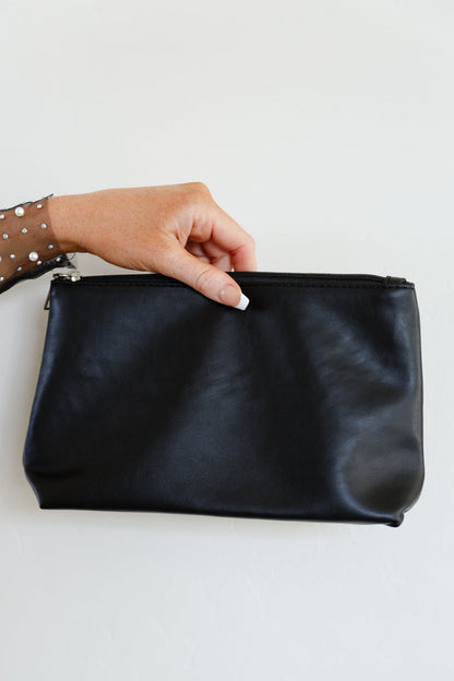 Woven and Worn Tote in Black - WEBSITE EXCLUSIVE