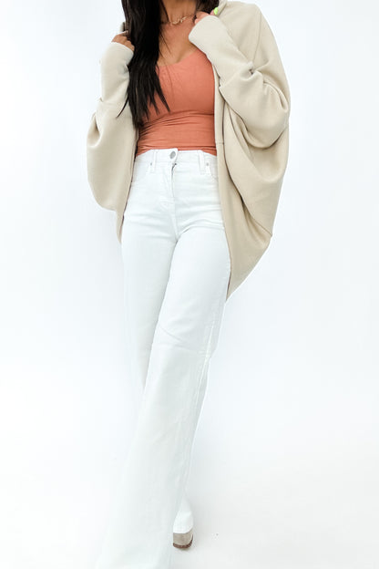 MILEY WIDE LEG WHITE DENIM BY RISEN - FINAL SALE