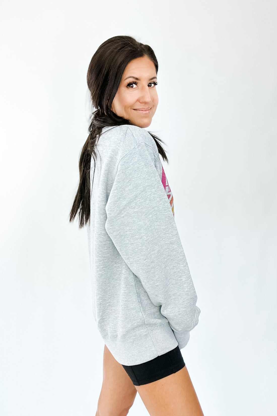 NIRVANA CREWNECK SWEATSHIRT IN PINK