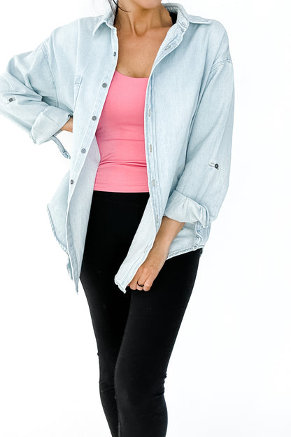 GRANT OVERSIZED DENIM SHIRT BY RISEN