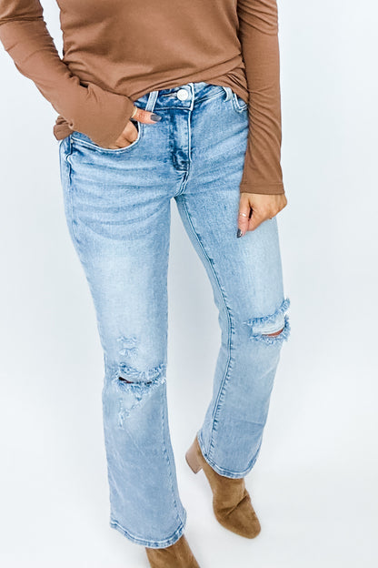 LANCE MID RISE STRAIGHT LEG JEANS BY RISEN - FINAL SALE