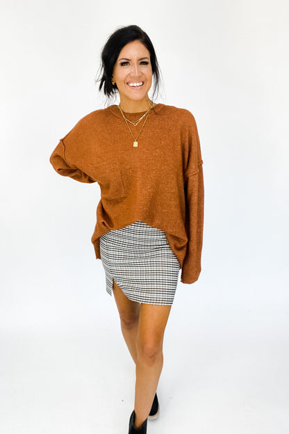 YORK PLAID PENCIL SKIRT - FINAL SALE