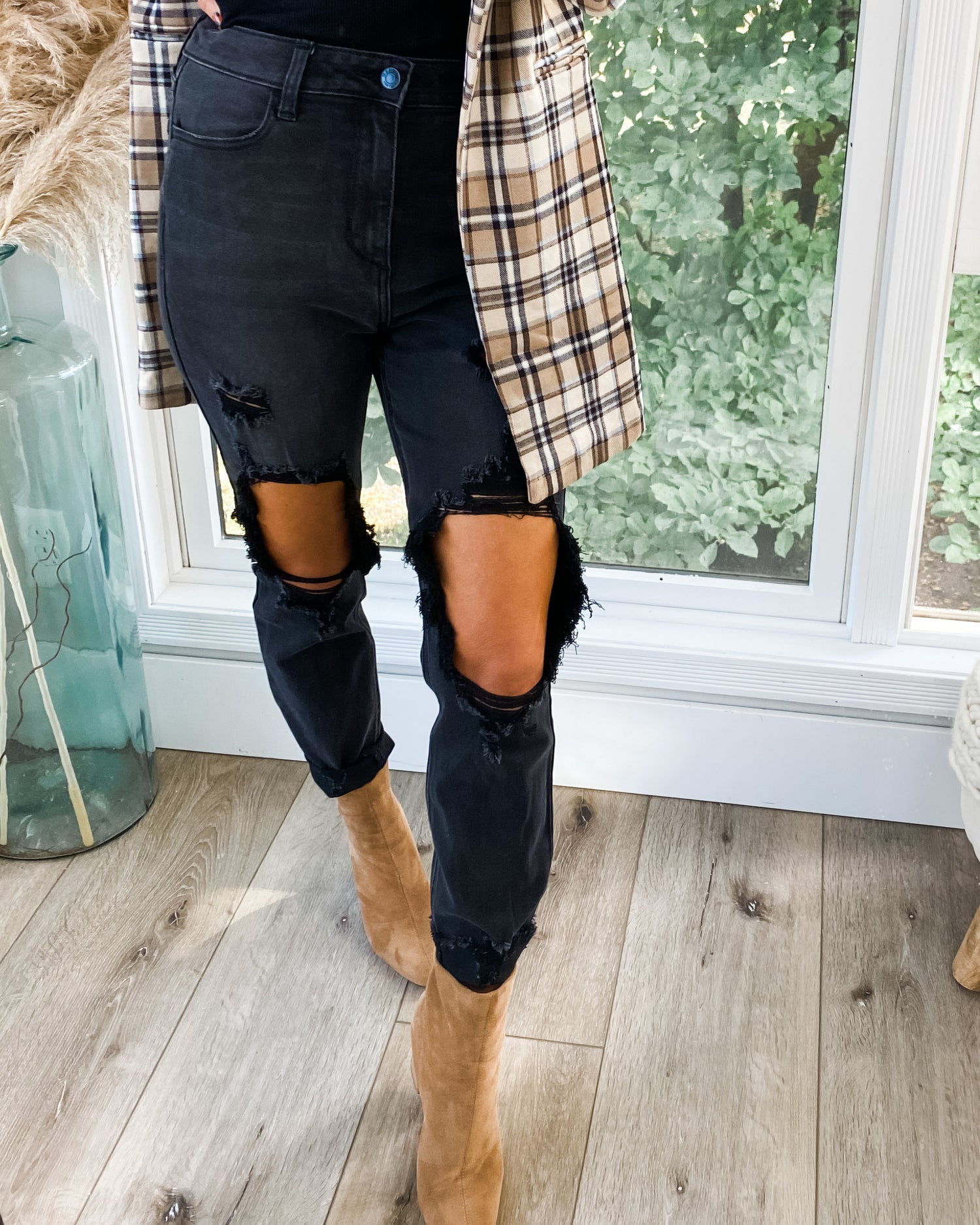 SAINT HIGH RISE CUT OUT MOM SKINNY BY CELLO - FINAL SALE