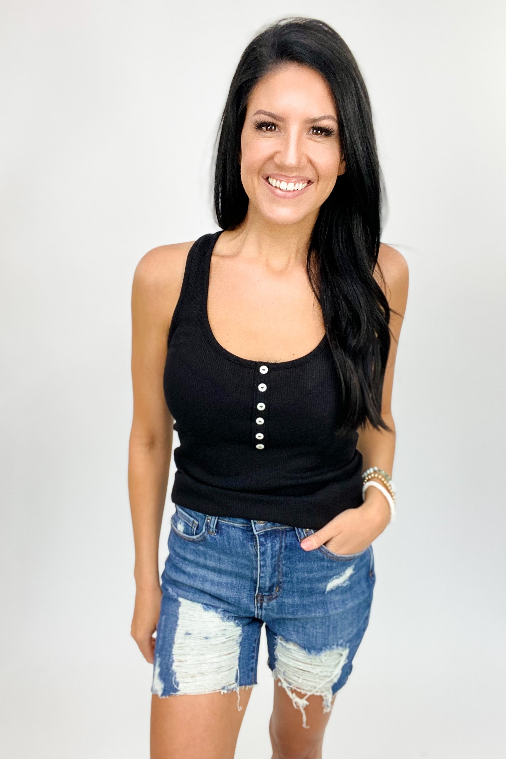 BOBBIE HEAVY DISTRESSED SHORTS BY RISEN - FINAL SALE