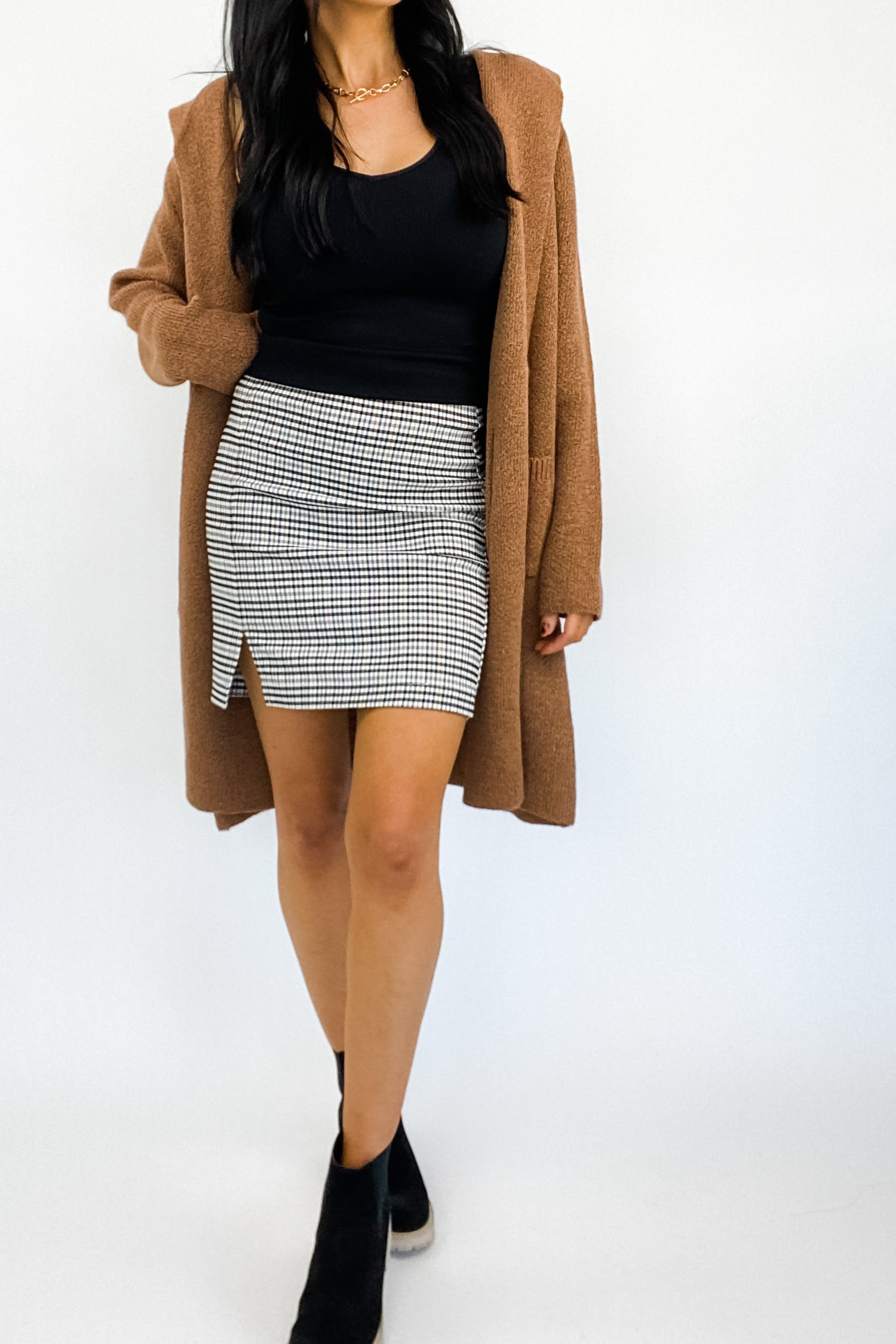 YORK PLAID PENCIL SKIRT - FINAL SALE