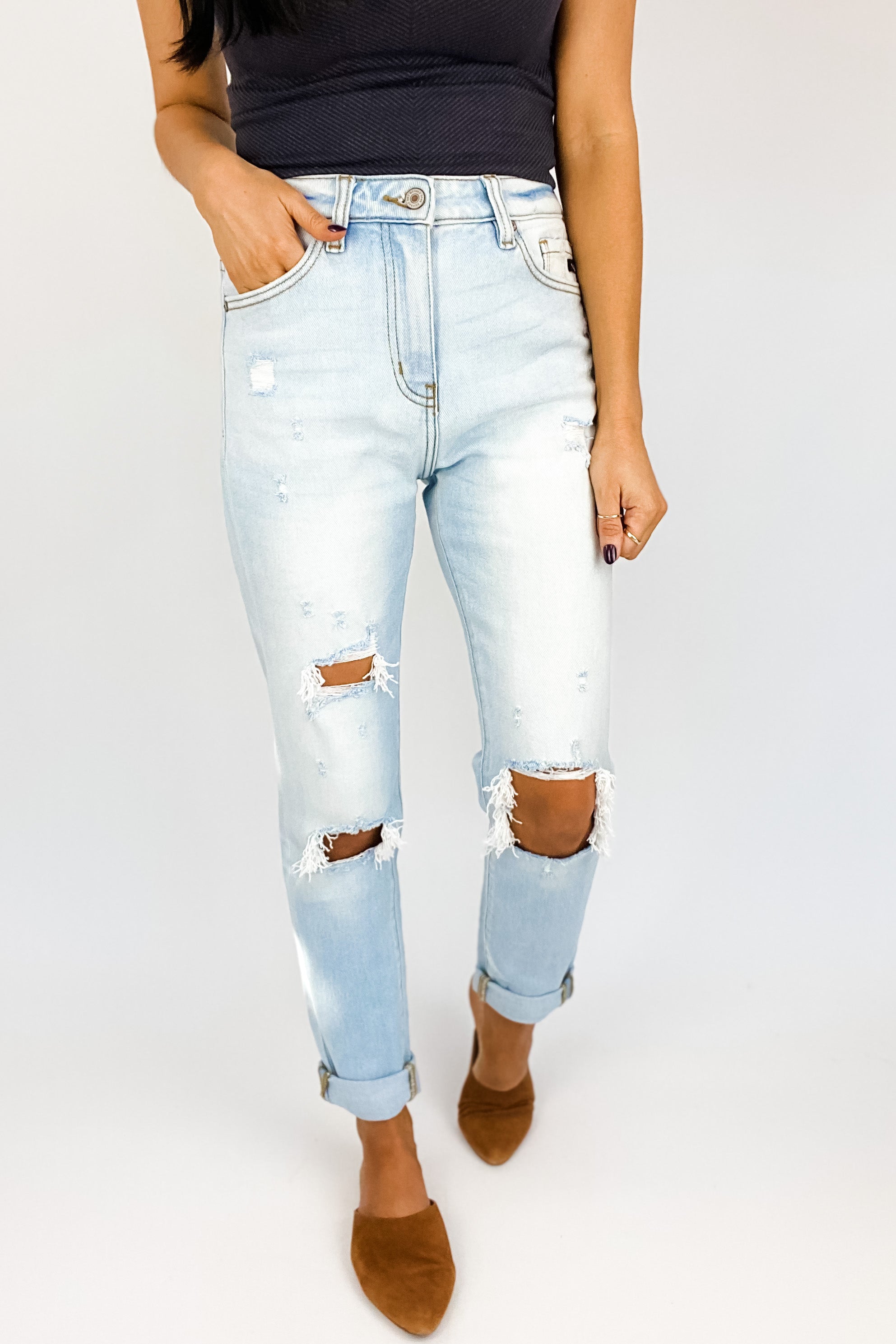 TARA HIGH RISE MOM JEANS BY KANCAN - FINAL SALE