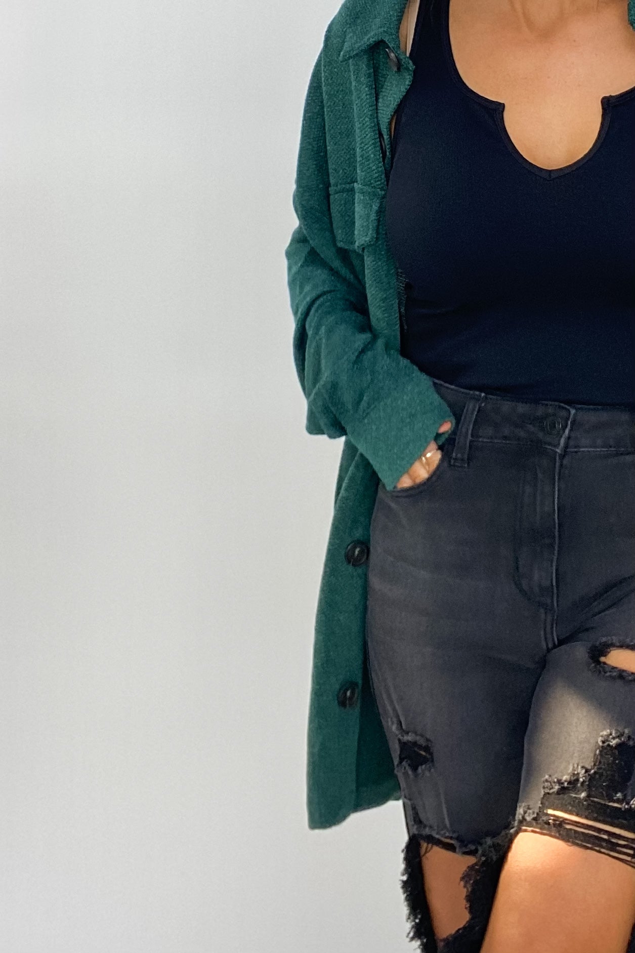 SAINT HIGH RISE CUT OUT MOM SKINNY BY CELLO - FINAL SALE