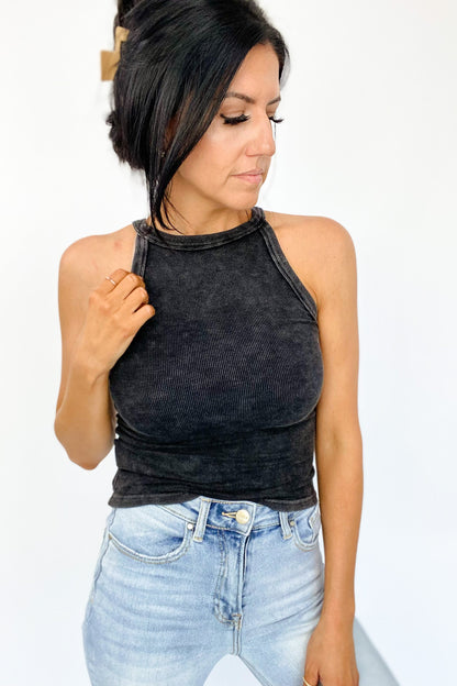 HEAT WAVE FITTED TANK IN BLACK